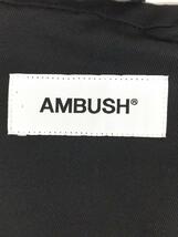 AMBUSH◆ベスト/コットン/ブラック/無地_画像3