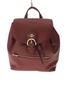 COACH* rucksack / leather /RED/ plain /C5648/ pouch /