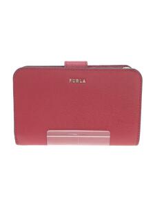 FURLA◆BABYLON M COMPACT WALLET/レザー/RED/無地/レディース/PCX9UNO B30000