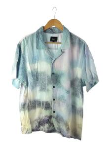 HUF◆半袖シャツ/L/レーヨン/マルチカラー/総柄/FLORAL HAZE RESORT SHIRT