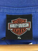 HARLEY DAVIDSON◆Tシャツ/XL/コットン/BLU/プリント_画像3