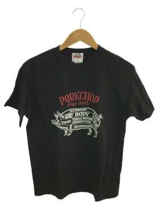 PORKCHOP/Tシャツ/M/コットン/BLK/無地