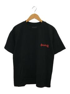 SUPPLIER◆Tシャツ/M/コットン/BLK/ブラック/黒