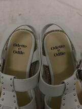 Odette e Odile UNITED ARROWS◆サンダル/24.5cm/WHT/フェイクレザー_画像7