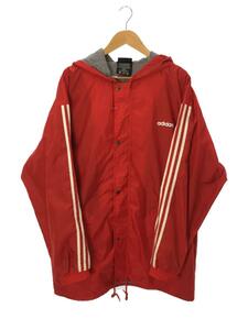 adidas◆ナイロンジャケット/-/ナイロン/RED/無地