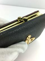 Vivienne Westwood◆EXECUTIVE 口金二つ折り財布/3218C92/がま口/レザー/BLK/レディース_画像7