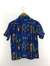 SUN SURF◆アロハシャツ/XS/レーヨン/BLK/総柄/SS37655/keoni of hawaii_画像2