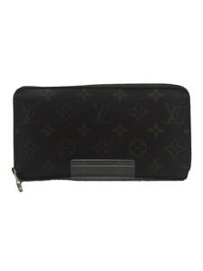 LOUIS VUITTON◆2)ジッピー・ウォレット_モノグラム・キャンバス_BRW_コクリコ/PVC/BRW/メンズ