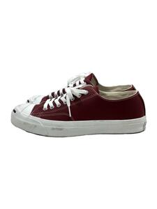 CONVERSE◆LEATHER JACK PURCELL/ローカットスニーカー/26cm/RED/レザー/1CL491