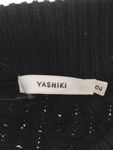 YASHIKI◆セーター(厚手)/TOKEI KNIT/2/ウール/BLK/無地/YSK-22AW-KN10_画像3