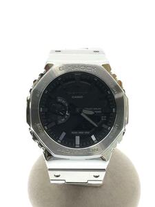 CASIO◆ソーラー腕時計_G-SHOCK/デジアナ/SLV/GM-B2100D-1AJF