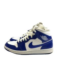 NIKE◆AIR JORDAN 1 MID_エア ジョーダン 1 ミッド/28cm/BLU