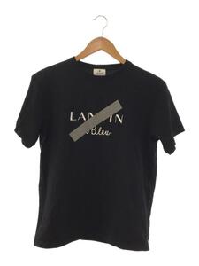 LANVIN en Bleu◆Tシャツ/46/コットン/BLK/プリント