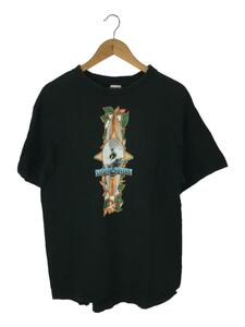 FRUIT OF THE LOOM◆Tシャツ/L/コットン/BLK/プリント