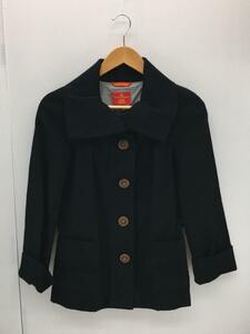 Vivienne Westwood RED LABEL◆テーラードジャケット/2/ウール/BLK/jc357-01-47503jj/ロールアップ