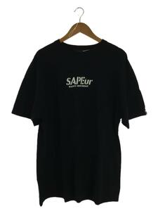 A Elegantes SAPEur◆Tシャツ/XL/コットン/BLK