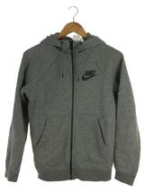 NIKE◆NSW RALLY HOODIE FZ/ジップパーカー/M/コットン/GRY/無地/AJ7340-091_画像1