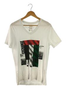 ARMANI EXCHANGE◆Tシャツ/半袖カットソー/S/コットン/ホワイト/Vネック