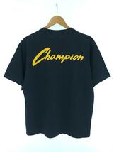 Champion◆Tシャツ/M/コットン/NVY/MCMXIXワッペン_画像2