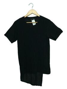 RISMAT by Y’s◆Tシャツ/2（M位）/コットン/BLK/無地/YS-K64-046