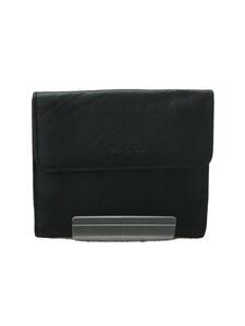 GUCCI◆2つ折り財布/レザー/黒色/メンズ/75702・0959