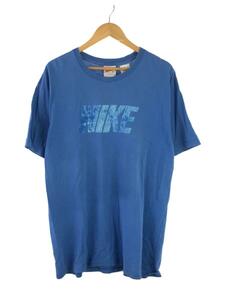 NIKE◆90S/Tシャツ/XL/コットン/BLU