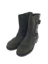 UGG australia◆NIELS/ニールズ/ブーツ/サイドジップ/ベルト/US6/KHK/スウェード/1018607_画像2