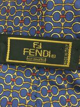 FENDI◆ネクタイ/シルク/BLU/総柄/メンズ/イタリア製/_画像3