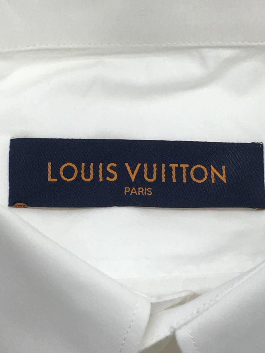 LOUIS VUITTON◆半袖シャツ/S/コットン/WHT/無地 LOUIS VUITTON◆半袖シャツ/S/コットン/WHT/無地
