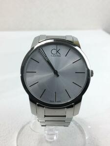 Calvin Klein◆クォーツ腕時計/アナログ/ステンレス/SLV/K2G 211