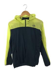 THE NORTH FACE◆SWALLOWTAIL VENT HOODIE_スワローテイルベントフーディ/L/ナイロン/ネイビー/グリーン