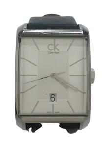 CK Calvin Klein◆クォーツ腕時計/アナログ/WHT/BLK/K2M211
