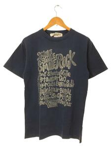 United Sports◆90s/smile rock/Tシャツ/M/コットン/NVY