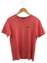 STUSSY◆80s/初期黒タグ/ONE WORLD ONE LOVE/Tシャツ/M/コットン/RED/プリント_画像1