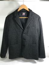 JOHNSON WOOLEN MILLS◆セットアップ/XXS/ウール/GRY/無地_画像1