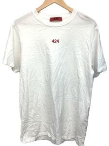 424(FourTwoFour)◆Tシャツ/M/コットン/WHT/無地