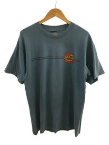 SANTA CRUZ◆90s/NHSタグ/USA製/CLASSIC DOT/Tシャツ/L/コットン/BLU/プリント