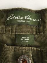 EDDIE BAUER◆ボトム/32/コーデュロイ/KHK/無地_画像4