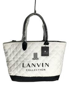 LANVIN COLLECTION◆トートバッグ/コットン/WHT/プリント/2993003