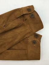 CHAPS RALPH LAUREN◆長袖シャツ/M/フェイクレザー/BRW_画像6