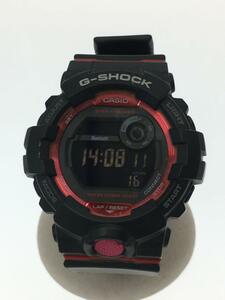 CASIO◆クォーツ腕時計・G-SHOCK/アナログ/ラバー/BLK/BLK/GBD-800-1JF/カシオ/ブラック