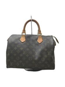 LOUIS VUITTON◆USA製/スピーディ30/変色有/青錆/スレ/ハンドバッグ/レザー/BRW/M41526