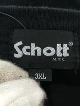 Schott◆Tシャツ/-/コットン/BLK_画像3