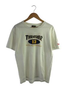 THRASHER◆Tシャツ/L/コットン/WHT