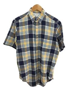 COMME des GARCONS SHIRT◆半袖シャツ/M/コットン/BLU/チェック