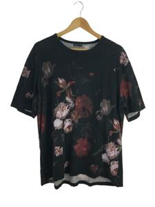 LAD MUSICIAN◆18ss/花柄T/Tシャツ/44/コットン/BLK/花柄/2118-713