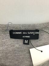 COMME des GARCONS HOMME◆Tシャツ/M/コットン/グレー/HF-T009/コムデギャルソンオム_画像3