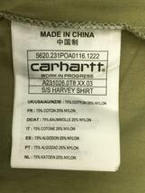 Carhartt◆S/S HARVEY SHIRT/半袖シャツ/XL/コットン/グリーン/_画像4