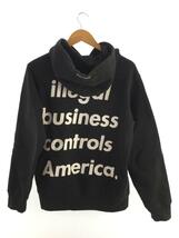 Supreme◆18SS/Illegal Business Hooded Sweatshirt/スウェット/S/コットン/ブラック_画像2