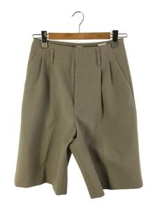 6(ROKU) BEAUTY & YOUTH UNITED ARROWS◆前シミ有/TUCK SHORTPANTS/ショートパンツ/38/ポリエステル/BEG/8619-299-0045